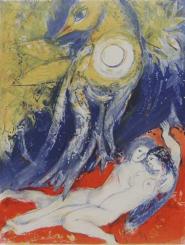 Alors dit le Roi en lui même contemporain de Marc Chagall Peintures à l'huile